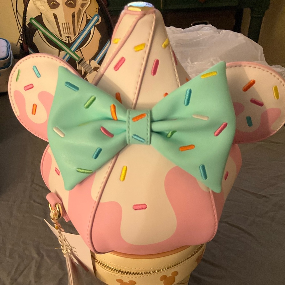 Disney Stitch Shoppe by Loungefly Disney Soft Serve Ice Cream Purse - Picture 6 of 15